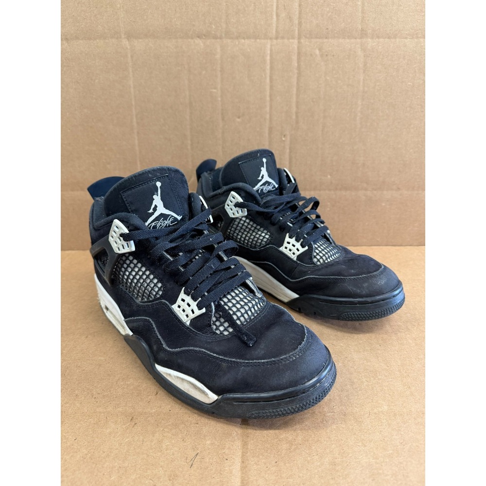 Jordan 4 Retro White Thunder High Top Sneakers FQ8138-001 Mens Size 12 US